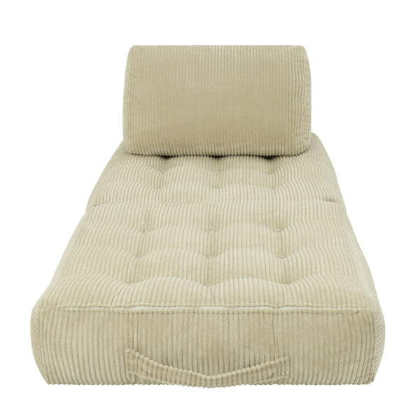 English Elm 70.8"corduroy Fabric Oversized Bean Bag Couch Plush Ergonomic Lounger for Dorm or Bedroom Camel W3975P440930
