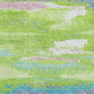 HomeRoots 9' X 12' Vibrant Abstract Area Rug – Washable, UV-Protected, Stain-Resistant, Perfect for Active Homes! 675023