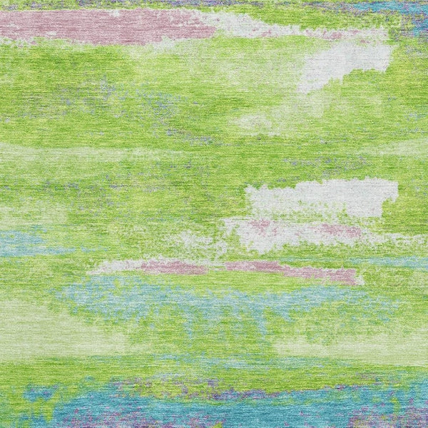 HomeRoots 9' X 12' Vibrant Abstract Area Rug – Washable, UV-Protected, Stain-Resistant, Perfect for Active Homes! 675023