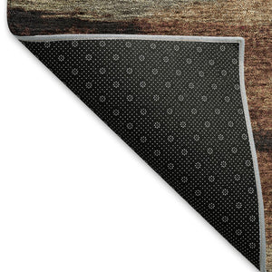 HomeRoots 10' X 14' Coffee Burgundy Abstract Washable Area Rug - Stylish, Durable, UV-Protected for Homes 675036