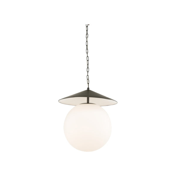 Wildwood Kyoto Pendant Brings Minimalist Geometry And Warm Milk-Glass Glow For Modern Dining, Kitchen, Foyer Lighting Black 67504