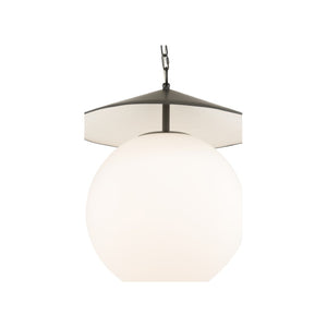 Wildwood Kyoto Pendant Brings Minimalist Geometry And Warm Milk-Glass Glow For Modern Dining, Kitchen, Foyer Lighting Black 67504