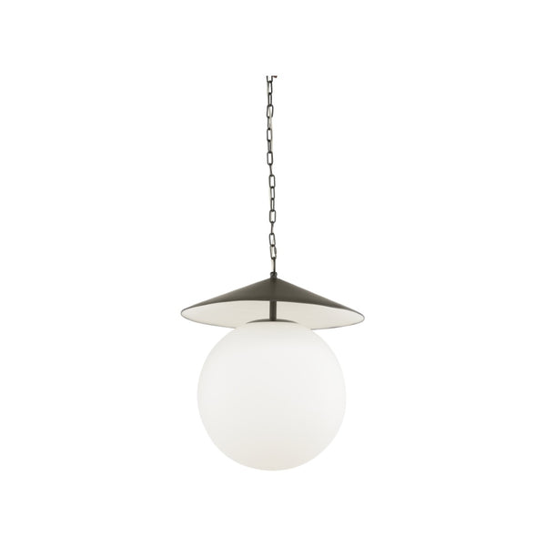Wildwood Kyoto Pendant Brings Minimalist Geometry And Warm Milk-Glass Glow For Modern Dining, Kitchen, Foyer Lighting Black 67504