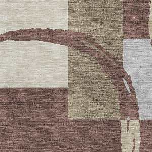 HomeRoots 8' X 10' Stylish Geometric Area Rug – Durable, Washable, UV-Protected, Perfect for Family Spaces! 675070