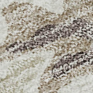 HomeRoots 5' X 8' Ivory And Beige Abstract Washable Area Rug - Soft, Durable, UV-Protected for Any Space! 675122