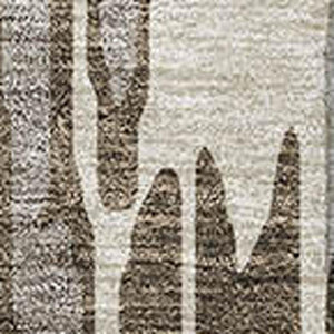 HomeRoots 8' X 10' Brown and Ivory Abstract Area Rug - Washable, Stain Resistant, UV Protected for Easy Care 675142