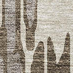 HomeRoots 10' X 14' Stylish Brown and Ivory Abstract Washable Area Rug with UV Protection for High-Traffic Homes 675144