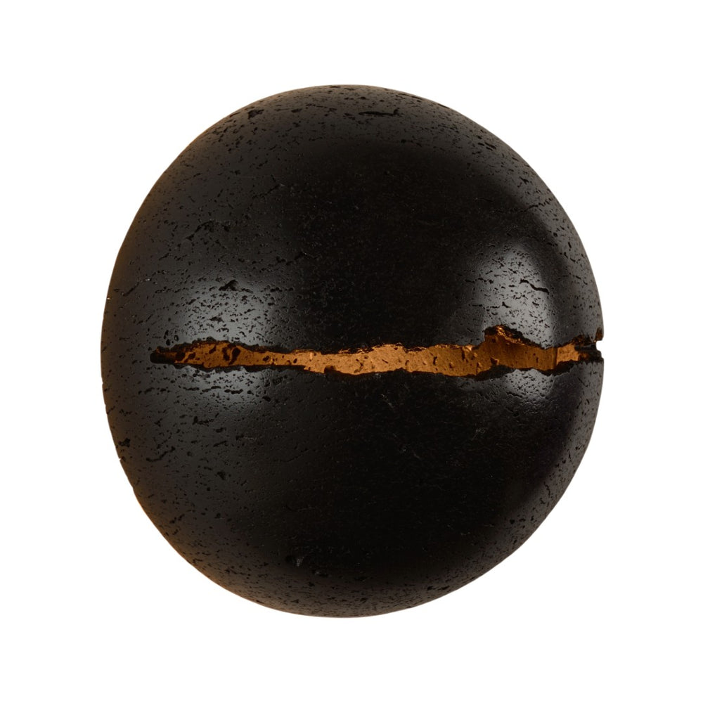 Wildwood Lunar Onyx Sconce — Artisan Travertine Wall Light, Split Spherical Design, Damp-Rated Spa Ambiance 67515