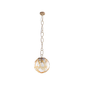 Wildwood Amo Pendant Brings Handcrafted Italian Mouth-Blown Smoke Glass With Antique Brass Suspension For Warm Ambient Glow Brown 67516
