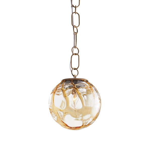 Wildwood Amo Pendant Brings Handcrafted Italian Mouth-Blown Smoke Glass With Antique Brass Suspension For Warm Ambient Glow Brown 67516