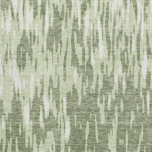 HomeRoots 5' X 8' Green And Ivory Abstract Area Rug - Durable, Stain-Resistant, UV Protected for High-Traffic Spaces 675164