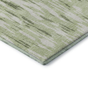 HomeRoots 9' X 12' Green & Ivory Abstract Washable Area Rug – Stylish, Durable, UV-Protected for High-Traffic Areas 675167