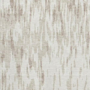 HomeRoots 9' X 12' Ivory and Beige Abstract Washable Area Rug with UV Protection for Kids and Pets' Safety 675173