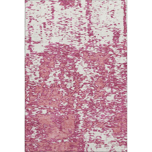 HomeRoots 8' X 10' Blush & Ivory Abstract Area Rug - Washable, UV-Protected, Ideal for Busy Homes & Kids 675220