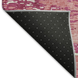 HomeRoots 8' X 10' Blush & Ivory Abstract Area Rug - Washable, UV-Protected, Ideal for Busy Homes & Kids 675220