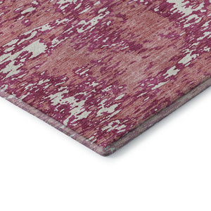 HomeRoots 8' X 10' Blush & Ivory Abstract Area Rug - Washable, UV-Protected, Ideal for Busy Homes & Kids 675220