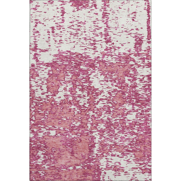 HomeRoots 10' X 14' Blush & Ivory Abstract Area Rug – Washable, UV-Protected, Stylish for Family Homes 675222