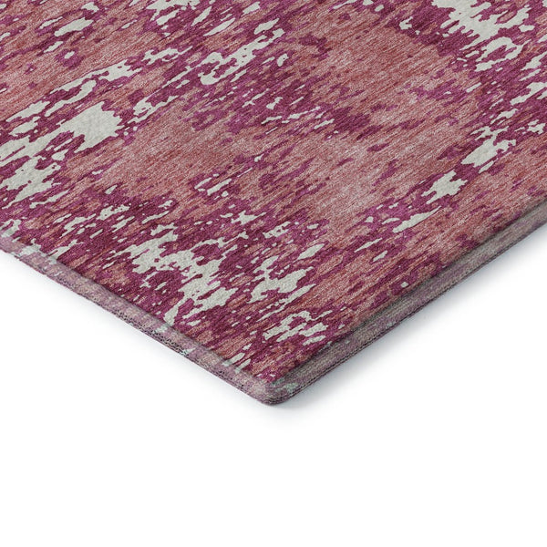 HomeRoots 10' X 14' Blush & Ivory Abstract Area Rug – Washable, UV-Protected, Stylish for Family Homes 675222