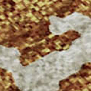 HomeRoots 10' X 14' Copper and Ivory Abstract Area Rug - Washable, UV Protected, Stylish for Modern Homes 675234