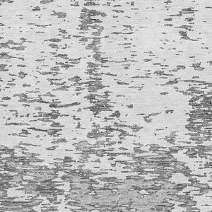 HomeRoots 8' x 10' Gray & Silver Abstract Area Rug – Stylish, Stain-Resistant, UV Protected for Modern Homes 675244
