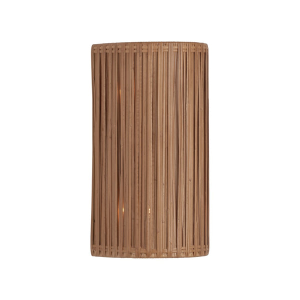 Wildwood Avondale Rattan Sconce With Antique Brass Accent — Sculptural Organic Wall Light For Cozy, Textured Ambiance 67528