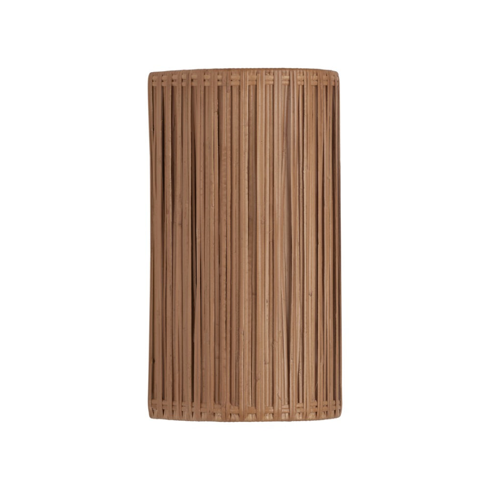 Wildwood Avondale Rattan Sconce With Antique Brass Accent — Sculptural Organic Wall Light For Cozy, Textured Ambiance 67528