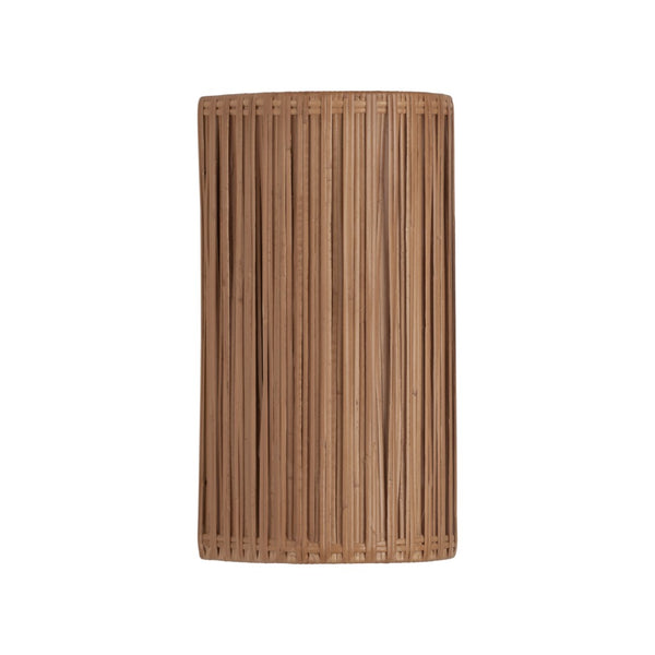 Wildwood Avondale Rattan Sconce With Antique Brass Accent — Sculptural Organic Wall Light For Cozy, Textured Ambiance 67528