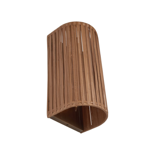 Wildwood Avondale Rattan Sconce With Antique Brass Accent — Sculptural Organic Wall Light For Cozy, Textured Ambiance 67528