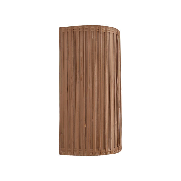 Wildwood Avondale Rattan Sconce With Antique Brass Accent — Sculptural Organic Wall Light For Cozy, Textured Ambiance 67528