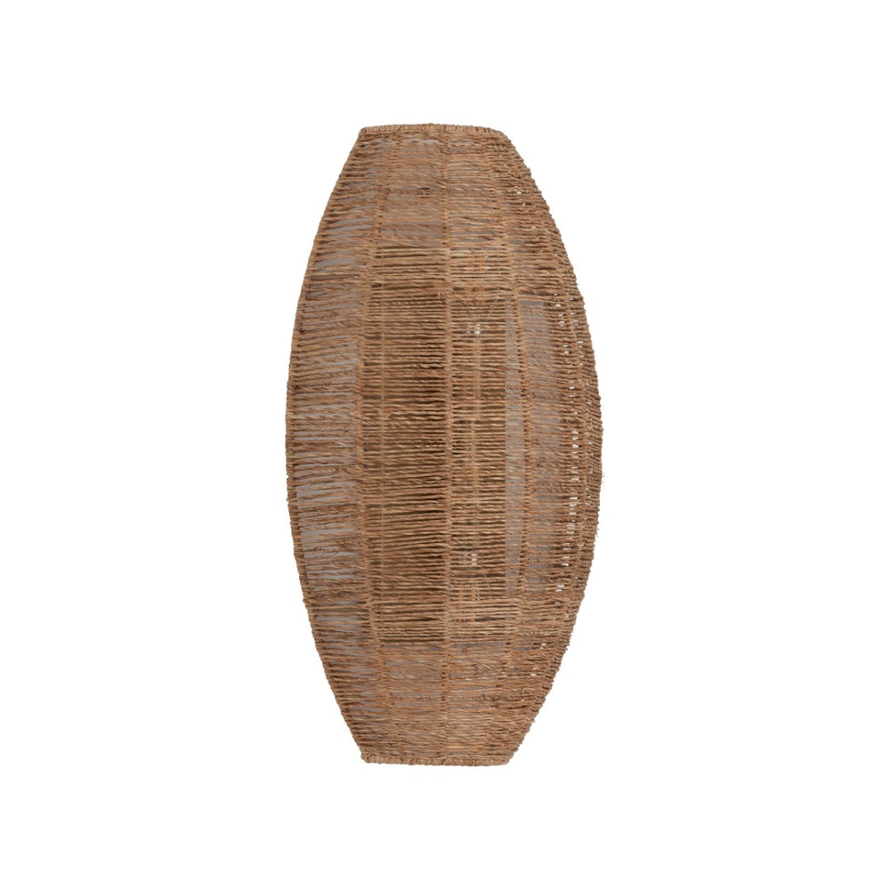 Wildwood Teague Raffia Sconce With Antique Brass — Handcrafted Curved Shade, Soft Ambient Glow For Coastal Homes 67529