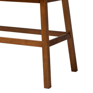 Baxton Studio Baxton Studio Grey Upholstered Bar Bench - Modern Button-Tufted Seating for Kitchen & Dining Nook BBT5218-Grey Bench