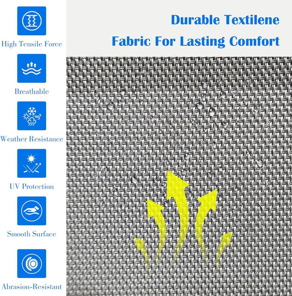 English Elm Patio Folding Chairs Set Of 2 – Lightweight, Ergonomic, Textilene Fabric For Ultimate Outdoor Comfort W1859P321614-GIGA