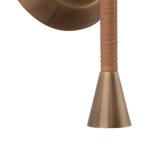 Wildwood Jaxson Rattan Sconce With Antique Brass Accents, Crisp White Shade For Soft Ambient Lighting — Ideal Hallwaysbedrooms 67534