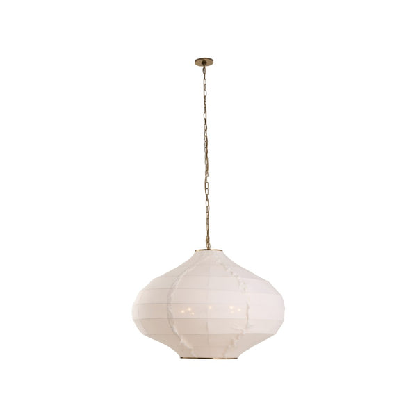 Wildwood Cassidy Organic Linen Pendant Light — Hand-Finished Sculptural Shade, Warm Diffused Glow For Dining Rooms 67536