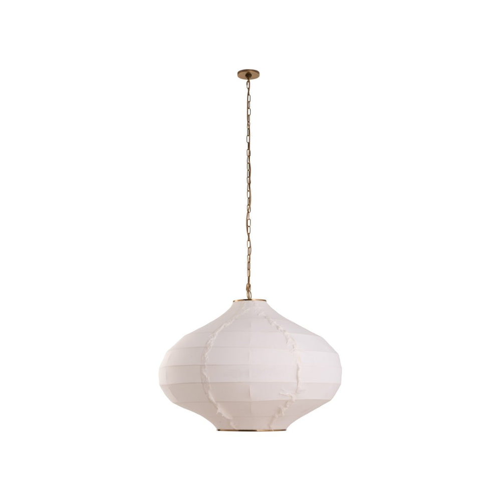 Wildwood Cassidy Organic Linen Pendant Light — Hand-Finished Sculptural Shade, Warm Diffused Glow For Dining Rooms 67536