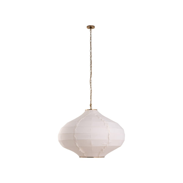 Wildwood Cassidy Organic Linen Pendant Light — Hand-Finished Sculptural Shade, Warm Diffused Glow For Dining Rooms 67536