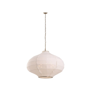 Wildwood Cassidy Organic Linen Pendant Light — Hand-Finished Sculptural Shade, Warm Diffused Glow For Dining Rooms 67536