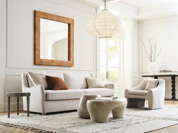 Wildwood Cassidy Organic Linen Pendant Light — Hand-Finished Sculptural Shade, Warm Diffused Glow For Dining Rooms 67536