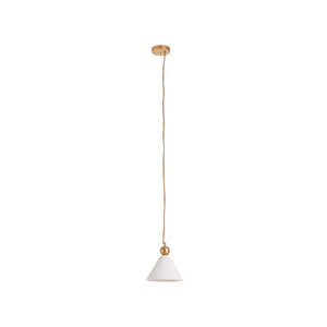 Wildwood Jett Marble Pendant Light With Antique Brass Accents, Adjustable Fabric Cord For Modern Spaces 67538