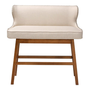 Baxton Studio Baxton Studio Light Beige Upholstered Bar Bench - Modern Button-Tufted Design for Cozy Dining Spaces BBT5218-Beige Bench