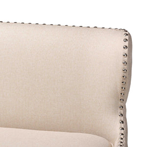 Baxton Studio Baxton Studio Light Beige Upholstered Bar Bench - Modern Button-Tufted Design for Cozy Dining Spaces BBT5218-Beige Bench