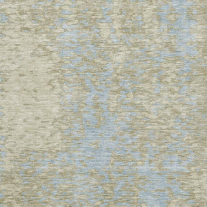 HomeRoots 9' X 12' Stylish Beige and Blue Abstract Area Rug – Washable, UV Protected, Perfect for Busy Homes! 675413