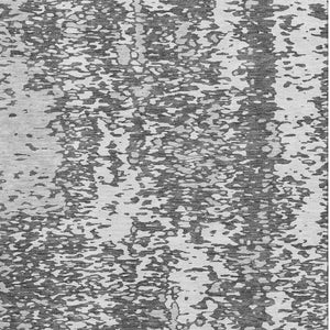 HomeRoots 5' X 8' Charcoal Gray & Silver Abstract Area Rug - Washable, UV-Protected, Perfect for Busy Homes! 675422