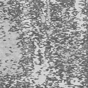 HomeRoots 9' X 12' Charcoal Gray & Silver Abstract Area Rug - Stylish, Washable, UV Protected for Modern Homes 675425
