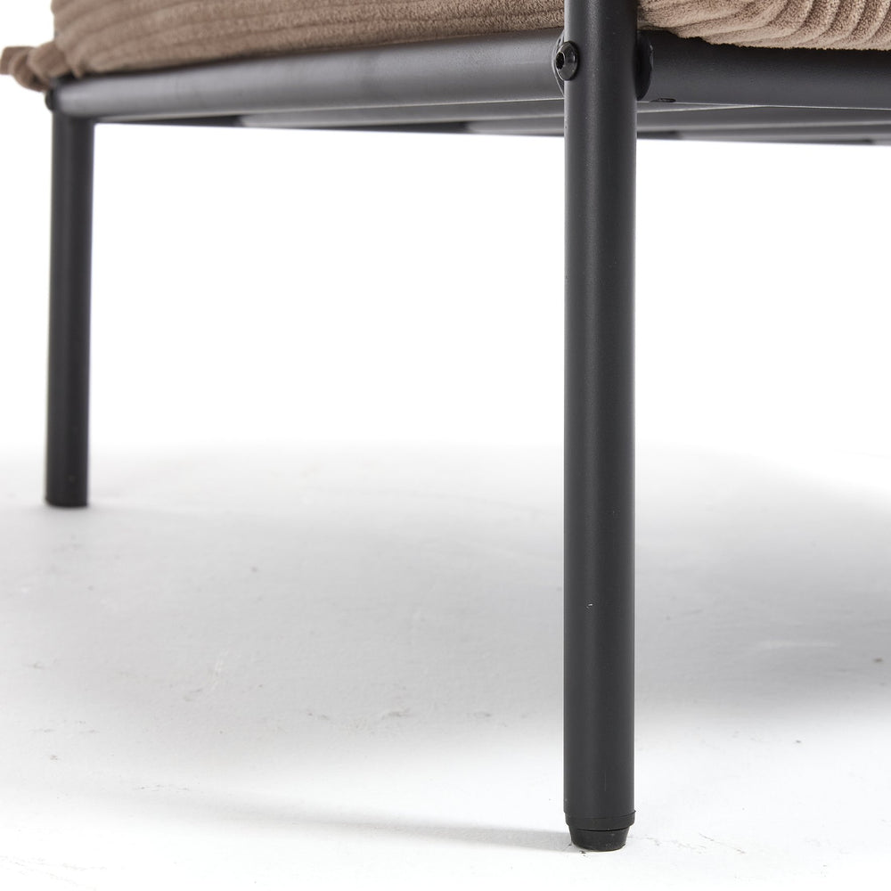 English Elm TS Modern decorative chair with plush teddy fleece upholstery and gold metal legs for luxe comfort and style Light Coffee W2311P308064