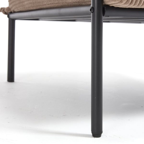 English Elm TS Modern decorative chair with plush teddy fleece upholstery and gold metal legs for luxe comfort and style Light Coffee W2311P308064