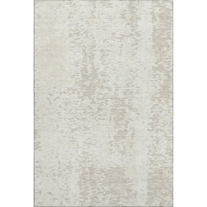 HomeRoots 8' X 10' Ivory and Beige Abstract Washable Area Rug - Durable, Stain-Resistant, UV Protected Design! 675454