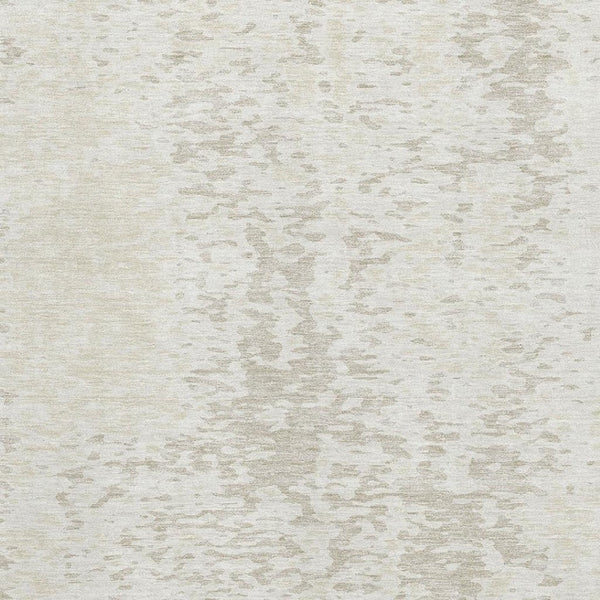 HomeRoots 9' X 12' Ivory and Beige Abstract Area Rug - Durable, Washable, UV-Protected for High-Traffic Spaces 675455