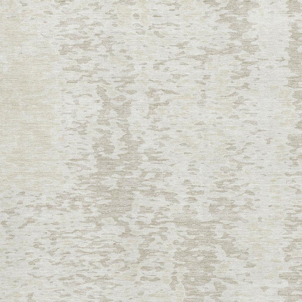 HomeRoots 10' X 14' Ivory and Beige Abstract Area Rug - Washable, UV-Protected, Durable for High-Traffic Homes 675456