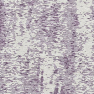 HomeRoots 5' X 8' Lavender & Ivory Abstract Area Rug - Washable, Stain Resistant, UV Protected for Durability 675458